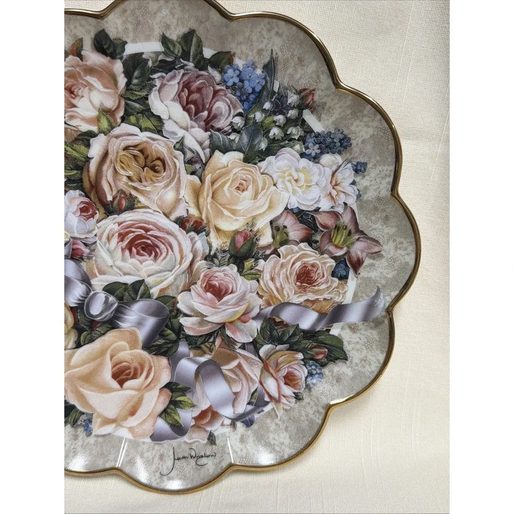 Franklin Mint Plate Limited Edition Victorian Bridal  by‎ Judith Winslow 8 Inch